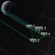Artist’s concept of the four MMS satellites flying in formation. Image: University of Maryland